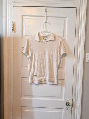 Tracksmith Women's Rapid Transit Polo Medium Ivory